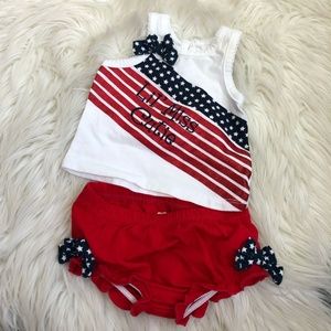 koala baby patriotic outfit size 0-3 mo✨